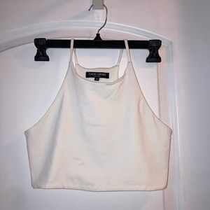 White mini top